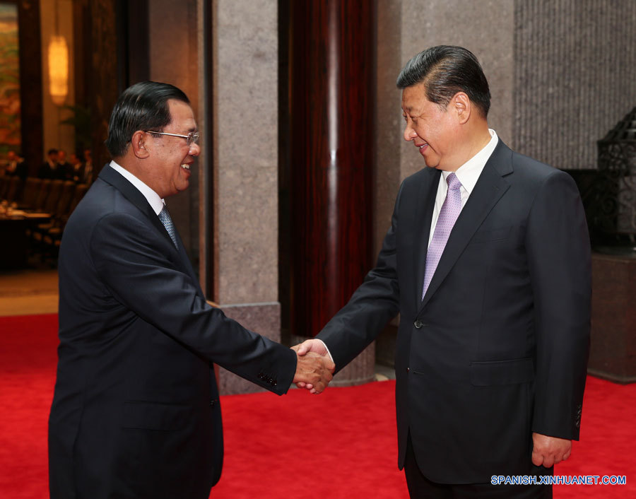Presidente chino se reúne con premier camboyano