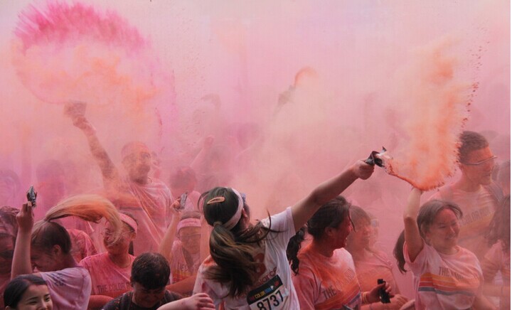 Maratón del color en Chongqing