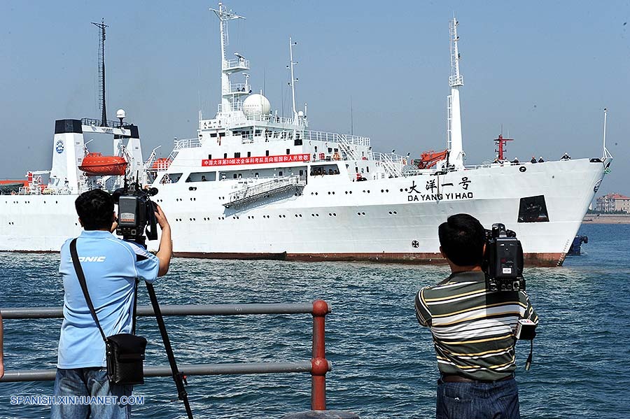 Barco de investigación chino finaliza navegación por Océano Indio