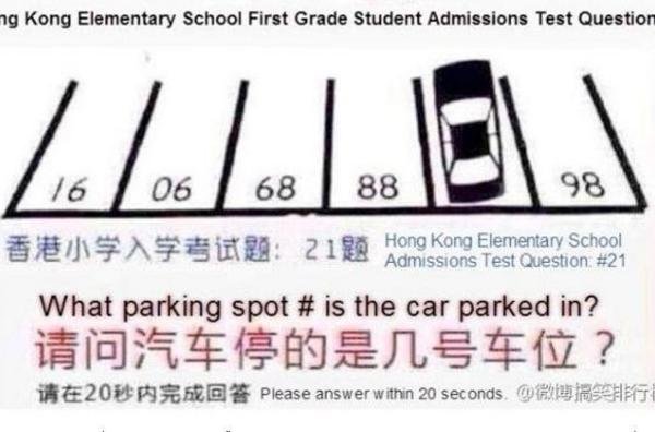 ¿En qué plaza de aparcamiento está estacionado el coche de la ilustración?