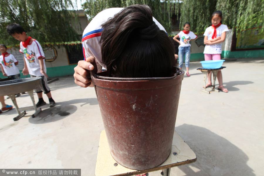 Seguridad en el agua enseñanza en Henan