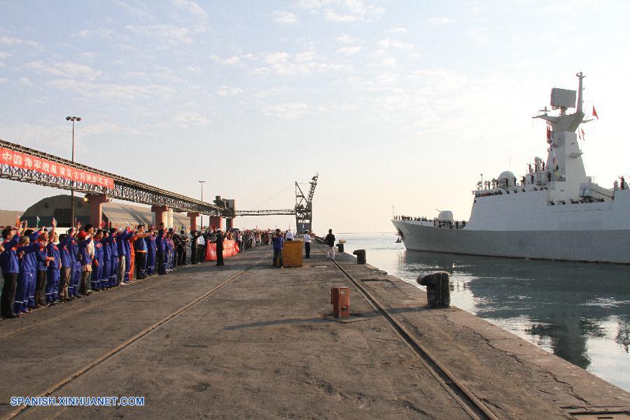 Flota de armada china concluye visita a Namibia 2