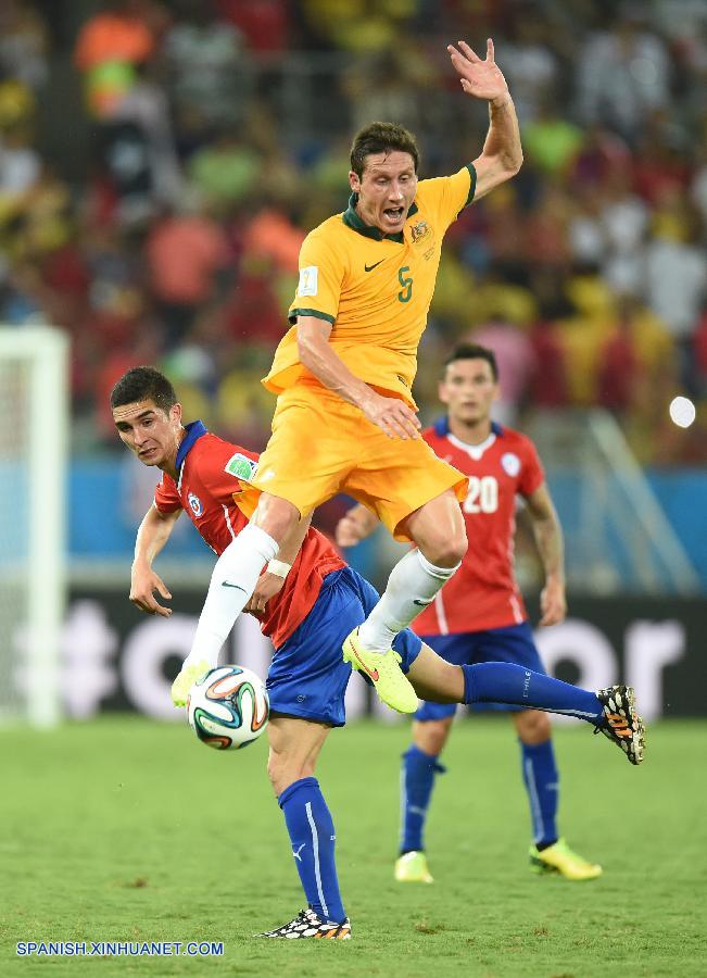 MUNDIAL 2014: Chile derrota a Australia por 3-1 3
