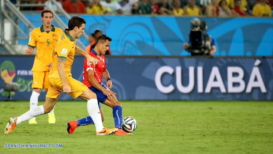 MUNDIAL 2014: Chile derrota a Australia por 3-1 2