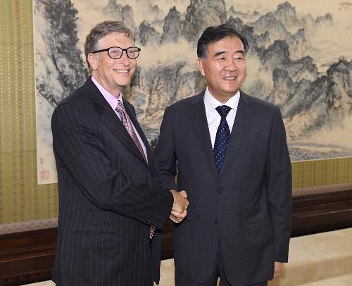 Viceprimer ministro chino se reúne con Bill Gates