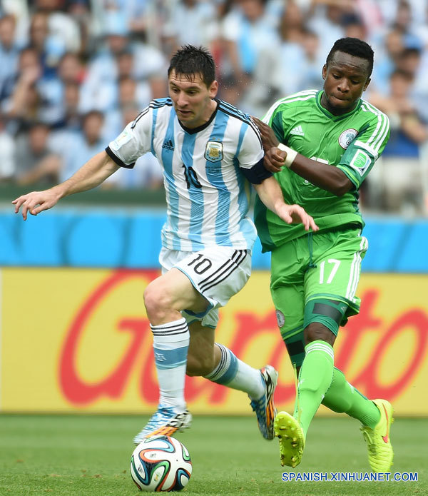 MUNDIAL 2014: Argentina vence 3-2 a Nigeria y se ubica como líder de Grupo F