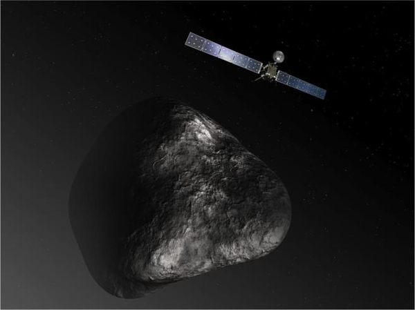 El cometa de la nave Rosetta desprende dos vasos de agua por segundo
