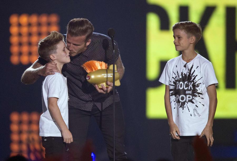 Beckham recibe el primer “Premio Leyenda” de Nickelodeon