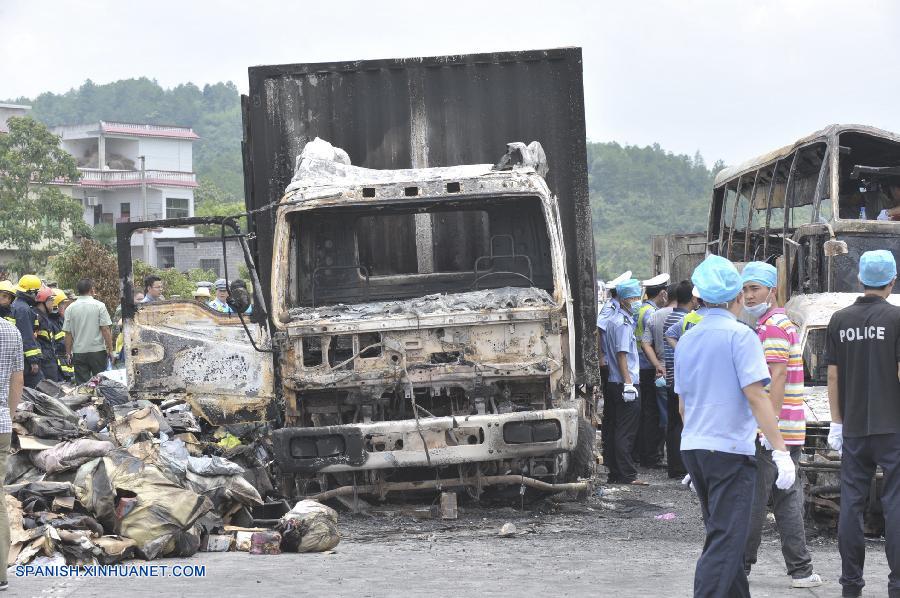 Colisión en autopista deja al menos 38 muertos y 5 heridos en centro de China 2