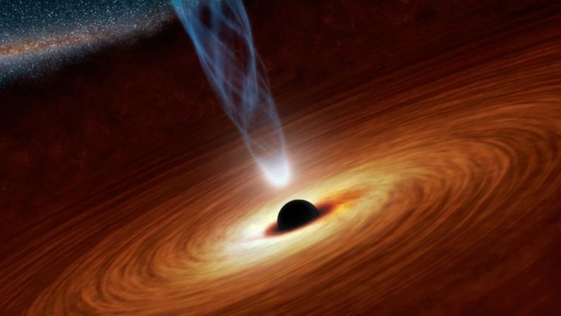 Un espectacular supermasivo agujero negro en impactantes imágenes