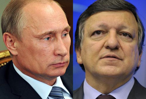 Barroso y Putin hablan sobre situación en Ucrania