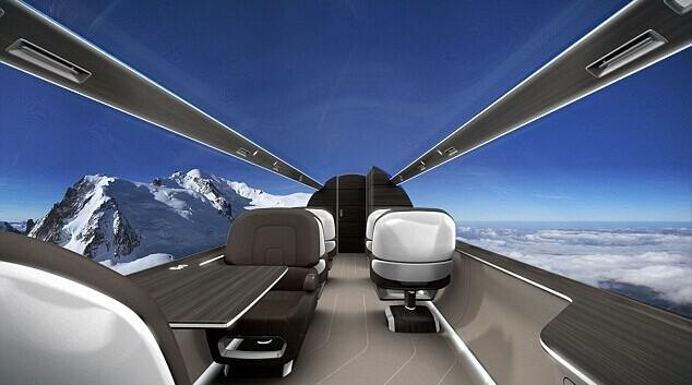 Avión privado " transparente" diseñado por Francia