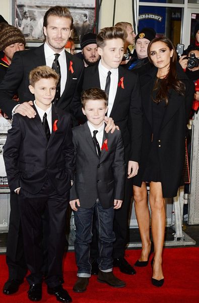 Primer lugar: La familia Beckham, con 28% de votos.