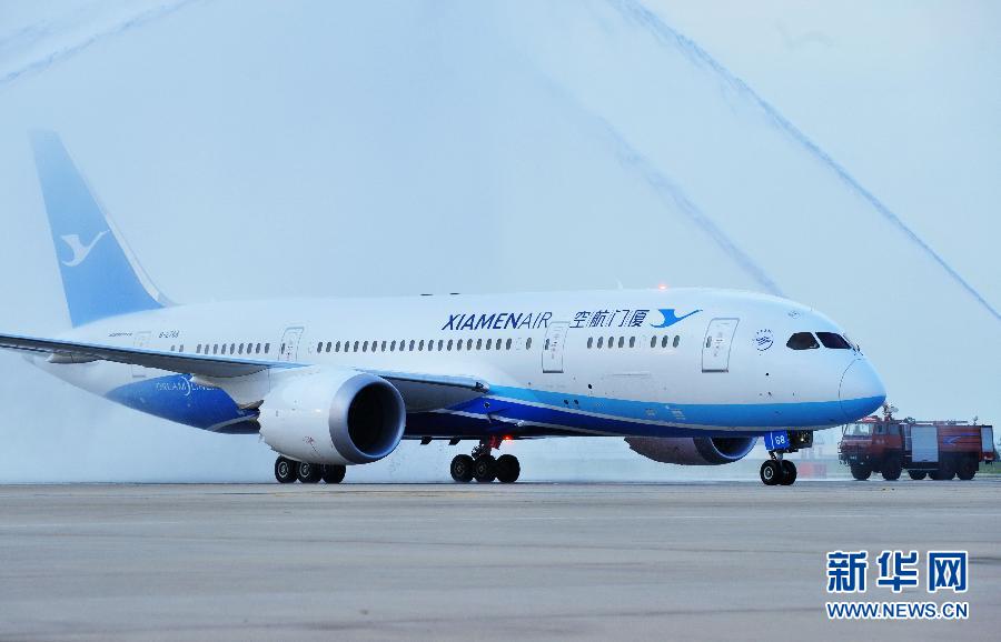 Con la llegada de su primer Boeing 787, Xiamen Airlines se ha convertido en la tercera línea aérea china que opera un Boeing 787.