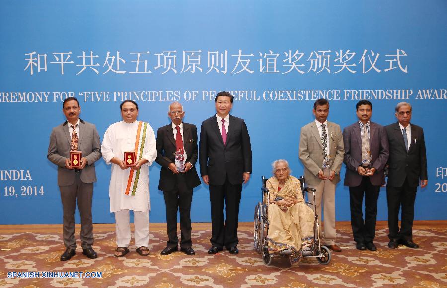 Presidente chino confiere premio de amistad en India 