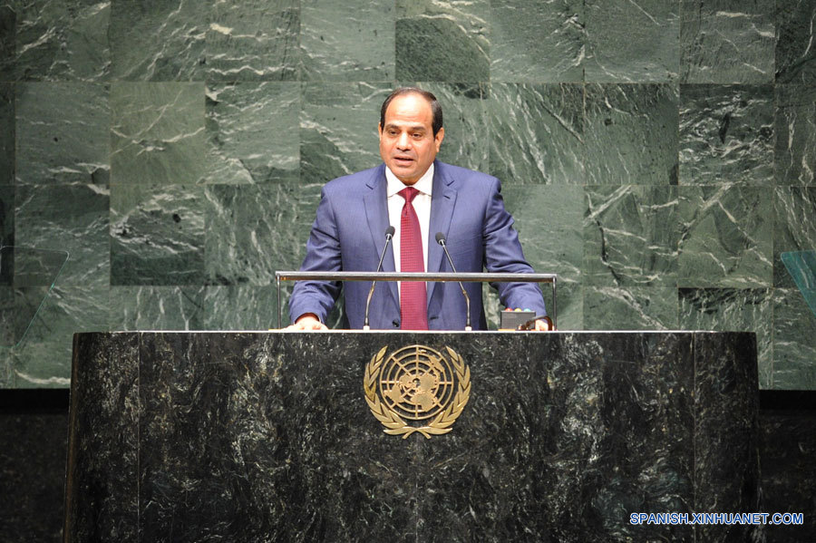 Presidente egipcio pide poner fin a ayuda para terroristas