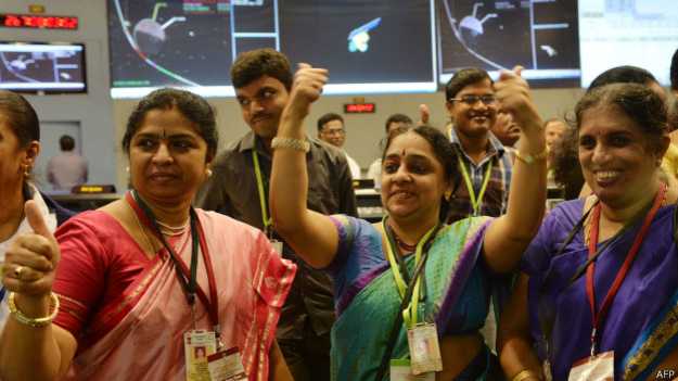 India llega a Marte con una nave de bajo costo