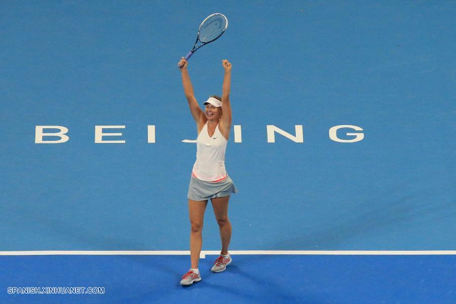 Tenis: Sharapova gana Abierto de China y avanza a segunda posición mundial 