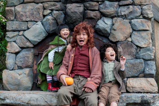 Gary Cao y sus hijos se disfrazan de El Hobbit.