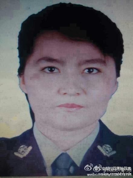 La joven oficial. (Fuente: Ministerio de Seguridad Pública de China)