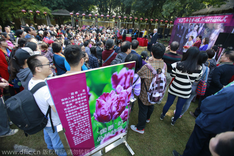 En el Jardín Botánico de Wuhan, la exposición atrae multitudes. [Foto/IC] 