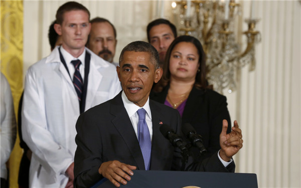 Obama califica al personal sanitario que lucha contra el ébola de “héroes”