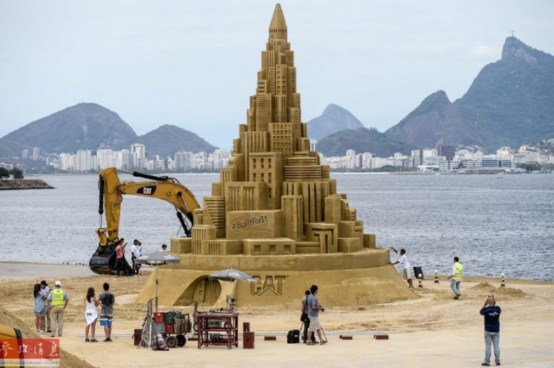 Brasil ostenta el castillo de arena más grande del mundo 2