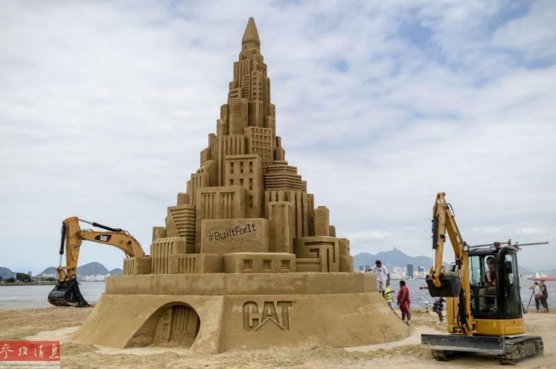 Brasil ostenta el castillo de arena más grande del mundo 6