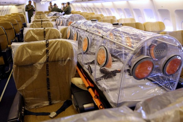 Avión alemán para transportar personas con Ébola