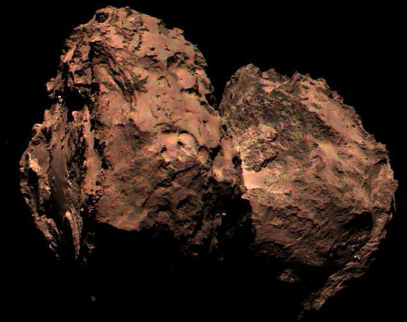 Captan la primera imagen en color del famoso cometa 67P 