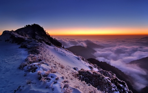 8.  Montaña de Hehuan, Taiwan