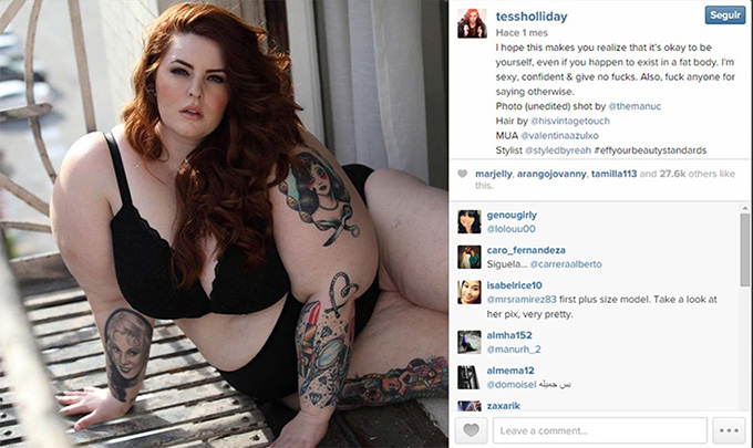 Tess Holliday: la primera modelo de 120 kilos
