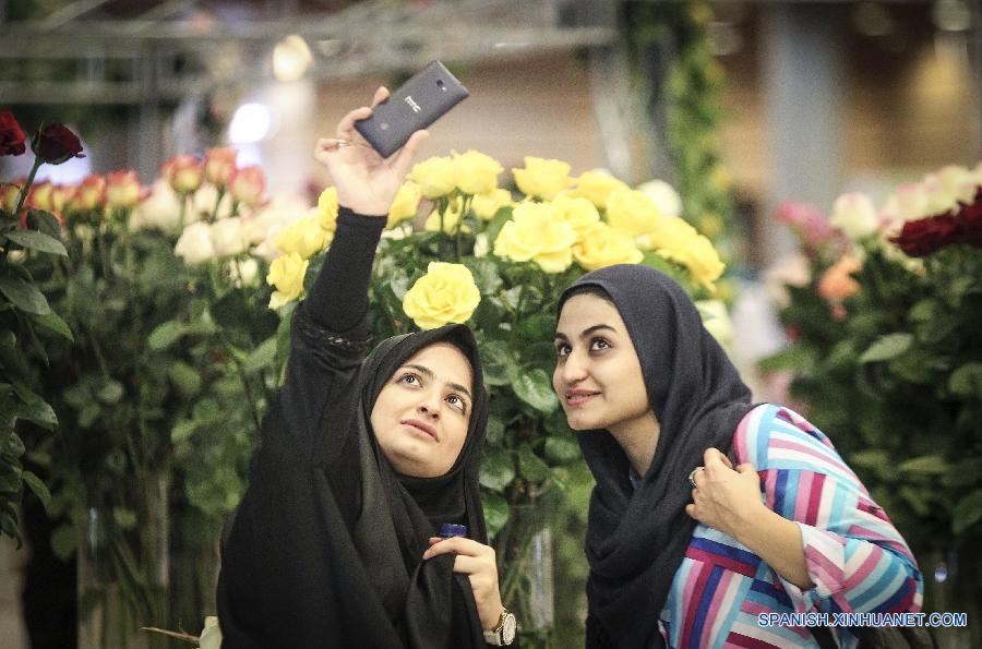 Exposición internacional de flores y plantas en Teherán