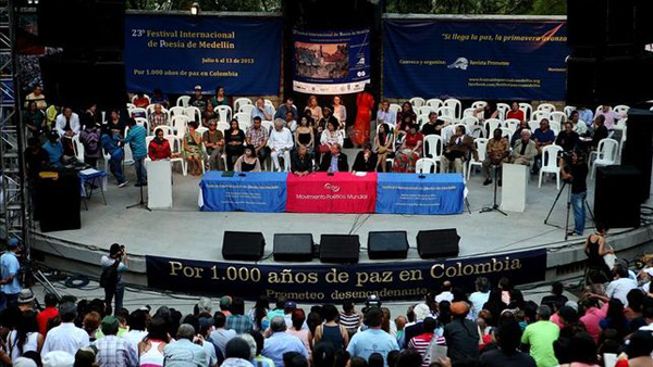 Celebrarán Cumbre Mundial de Poesía por la Paz de Colombia