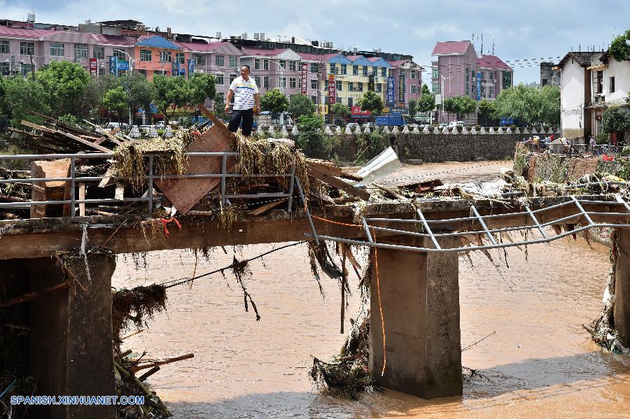 Cuatro muertos y cinco desaparecidos tras tormenta en este de China 2