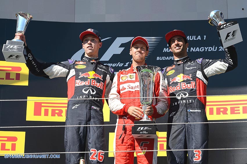 Sebestian Vettel de Ferrari gana Grand Prix de Hungría 4