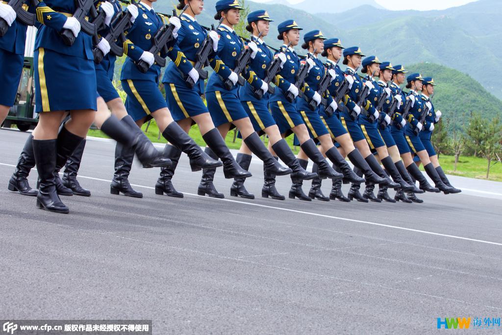Soldadas chinas en el desfile militar