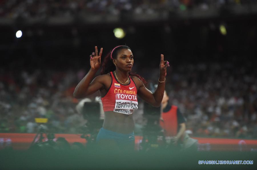 Atletismo: Colombiana Ibargüen gana oro en triple salto en Campeonato Mundial