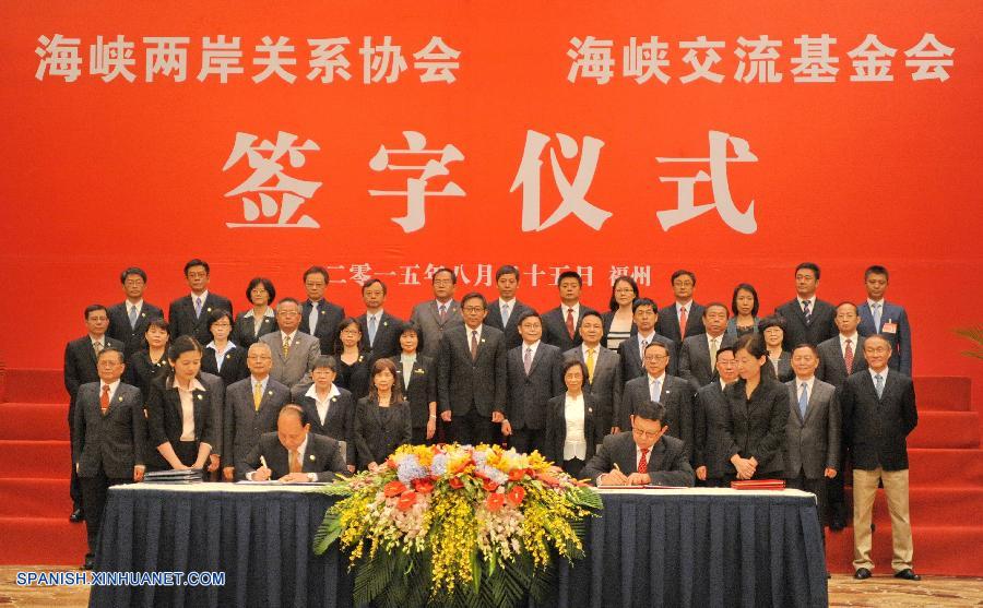 Parte continental de China y Taiwan firman acuerdos sobre seguridad de vuelos e impuestos