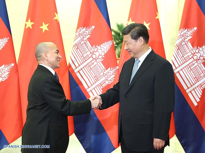 Presidente chino se reúne con rey de Camboya