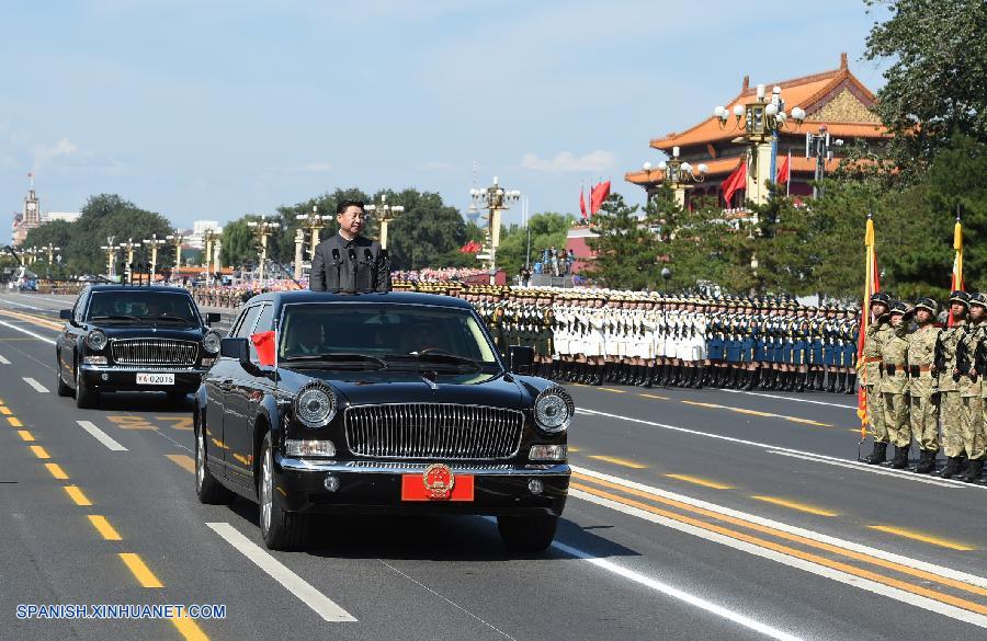 Presidente Xi empieza a pasar revista a tropas en Día de la Victoria