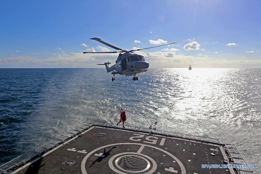 Ejercicios navales conjuntos de China y Francia en el canal de la Mancha