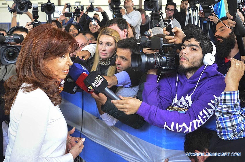 Presidenta argentina destaca jornada electoral