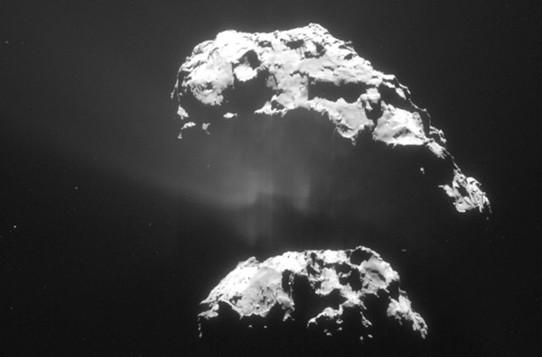 Rossetta encuentra oxígeno en el cometa 67P Churyumov Gerasimenko