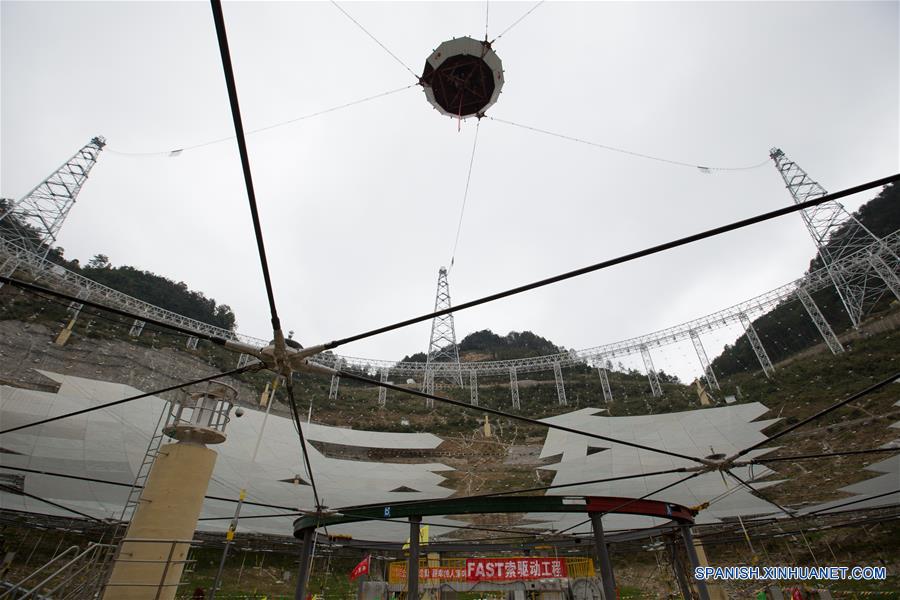 Entra en etapa final construcción de mega radiotelescopio de China