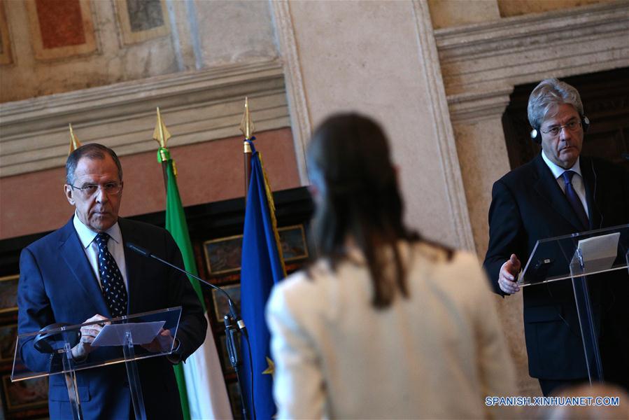 Cancilleres ruso e italiano discuten en Roma lucha contra terrorismo