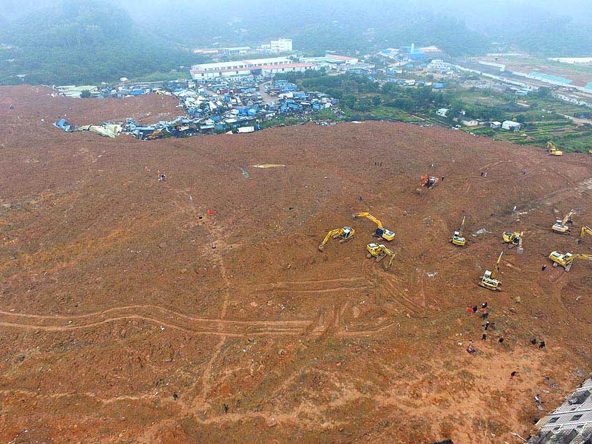 Sube a 91 cifra de desaparecidos tras corrimiento de tierras en sur de China