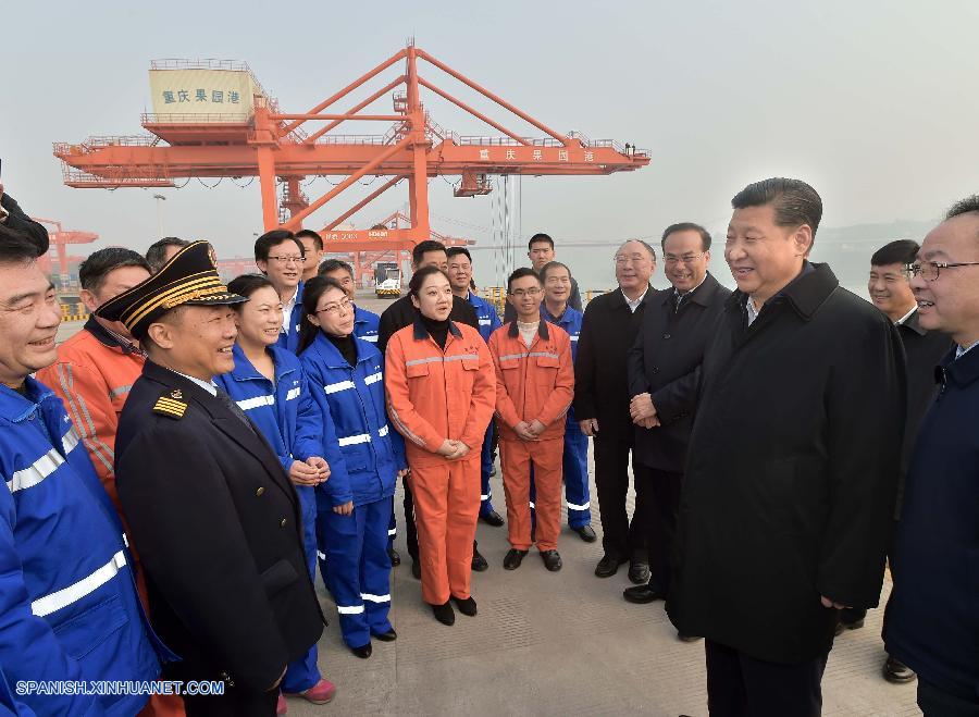 El presidente de China, Xi Jinping hizo una gira de inspección en Chongqing,  del lunes al miércoles. (Xinhua/Li Tao)
