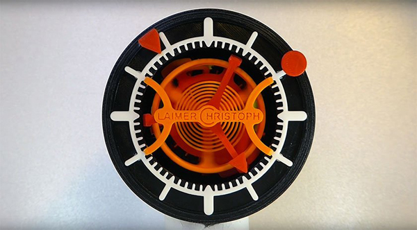 Crean el primer reloj impreso en 3D