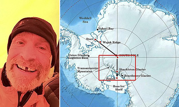 Muere explorador británico que buscaba cruzar la Antártida caminando